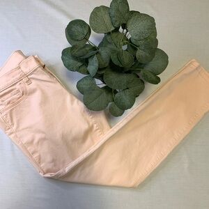 Loft Pale Pink‎ Crop Leg 5 Pocket Jeans, Size 30” waist